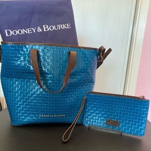 Dooney & Burke tote and clutch